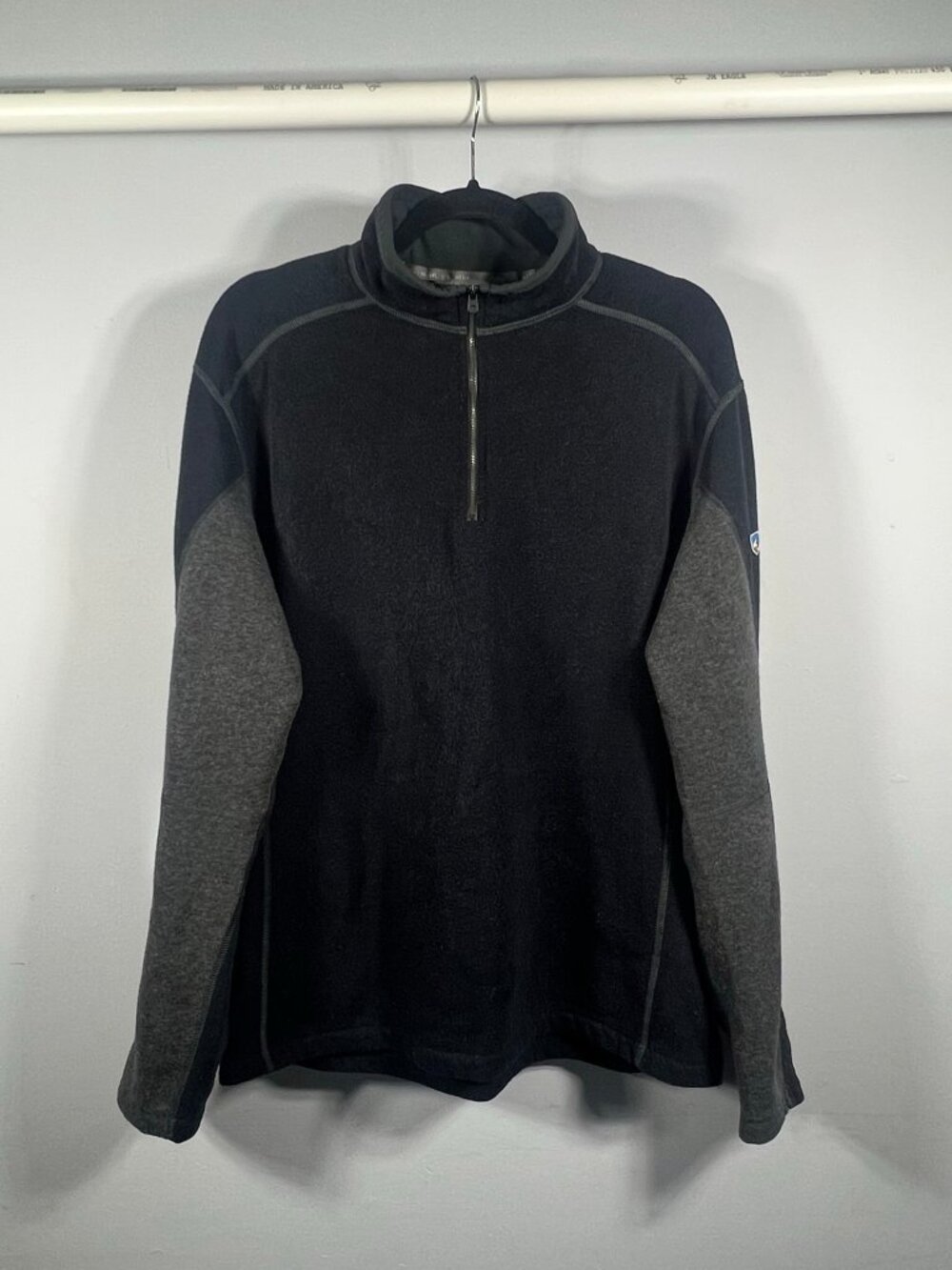 Kuhl Sweater Mens Revel 1/4 Zip Pullover Long Sleeve Fleece XL Hiking Outdoor